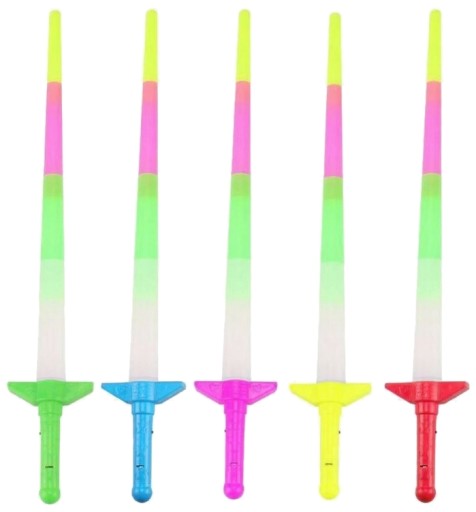 69 cm FAREBNÝ ROZPÚŠŤACÍ SVETELNÝ MEČIC 3810
