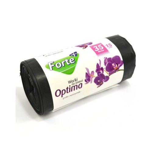 Vrecia na odpadky 35L/15 čierne LDPE Forte+ Optima