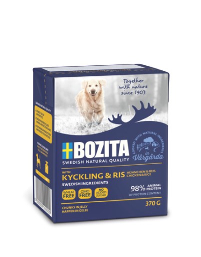 Bozita mokré krmivo pre psov s kuracím mäsom a ryžou - 370g kartón