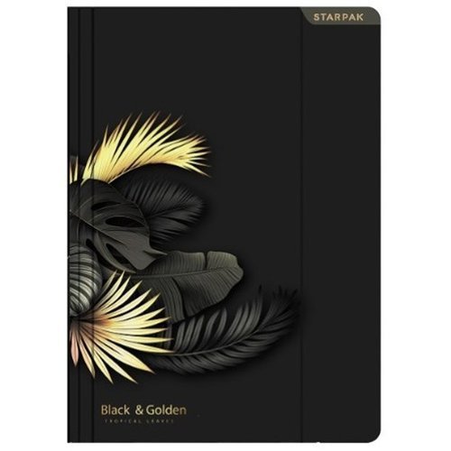BLACK FOLDER s gumičkou papier A4 STARPAK JEDNOTLIVÝ priečinok na dokumenty