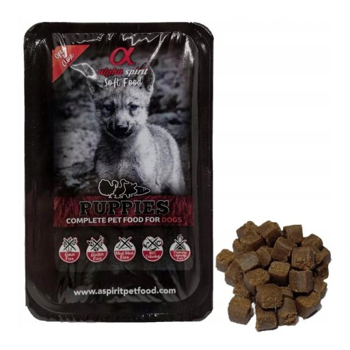 SUCHÉ KRMIVO PRE PSY Alpha Spirit podnos pre šteňatá 200g