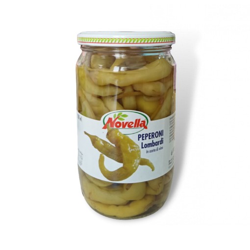 Novella Peperoni zelené papriky vo vínnom octe 720ml