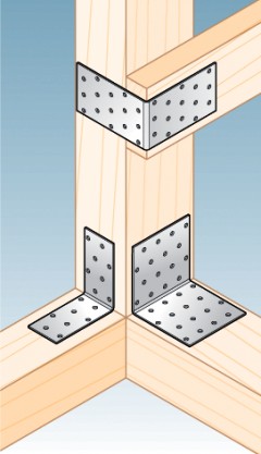 KM14 MONTÁŽ UHOLOVÁ TESÁRSKA ŠPORA 40x40x100 POZINKOVANÁ 10 ks DOMAX