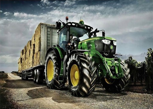 DIAMANTOVÁ MAĽBA Diamantová výšivka Mozaika 5D Obraz TRAKTOR TRAKTOR 40x30cm