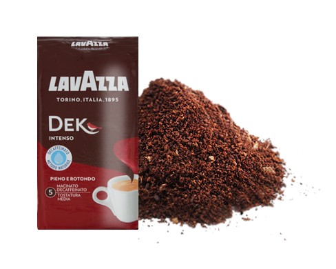 Lavazza Dek Intenso mletá káva bez kofeínu 250g