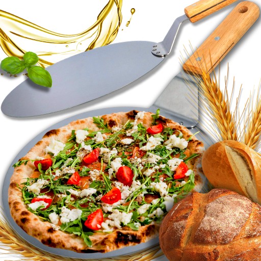 PREHLIADKA NA PIZZU NEREZOVÁ OCEL INOX PROFESIONÁLNA okrúhla XXXL