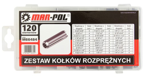 SADA ROZPLATNÉHO ČEPU 120 ks dielov