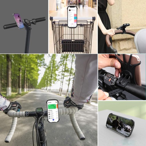DRŽIAK NA BICYKEL NA TELEFÓN KOČÍK NA KOLOBEŽKU DRŽIAK NA RIADITEĽ