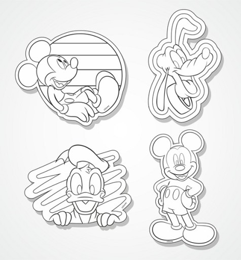 MICKEY MOUSE MAGNET MAGNET MIX 6 VZOROV