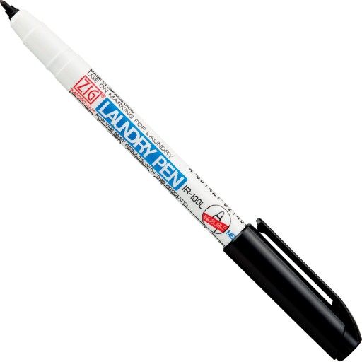 Laundry Pen - Kuretake - čierny fix na látku