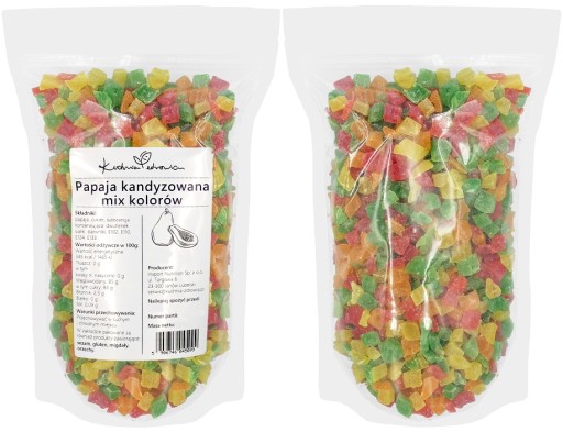 KANDIDOVANÁ PAPAYA MIX FARIEB 500g FAREBNÁ OBJÍDKA | ZDRAVOTNÁ KUCHYŇA