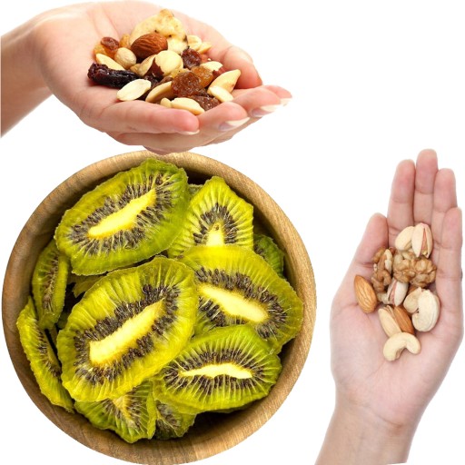 Kandizované kiwi prírodné plátky Ovocné krúžky Ovocie v sladkom cukre 100 g