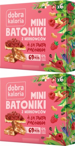 Dobra Kaloria Mini Bars malinový koláč 102g x2