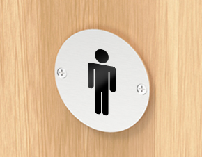 SKRUTOVACIE OZNAČENIE NA DVERE PÁNSKEHO WC
