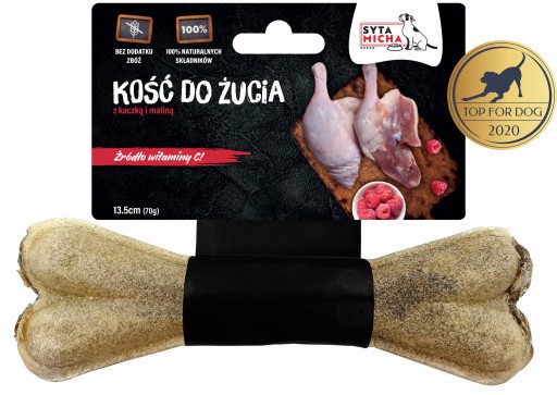 Saty Micha KAČIČKA žuvacia kosť s malinami 13,5 cm