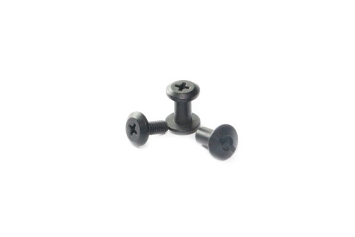 Skrutka s priechodným otvorom 'Chicago' - Flat Top - 9,6 mm