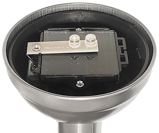 Záhradné solárne svietidlo KULA z matného SKLA, 2 LED, biela/farba P-482