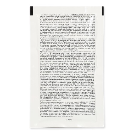 ODVÁPŇOVACIE espresso kávovary KRUPS F054 AntiCALC KIT