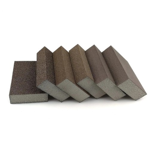 Leštiaca špongia 100mm x 70mm GRANULATION 80 drevo
