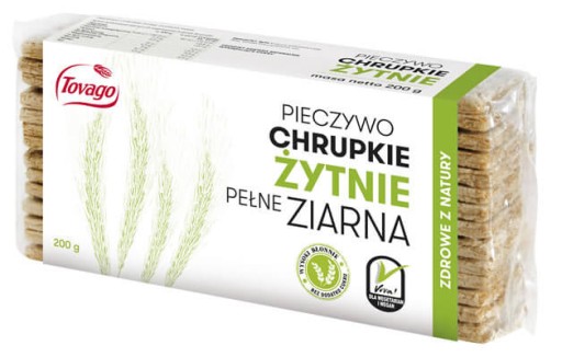 Ražný chrumkavý chlieb 200g Tovago