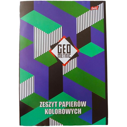 Zápisník z lesklých farebných papierov A4/10K