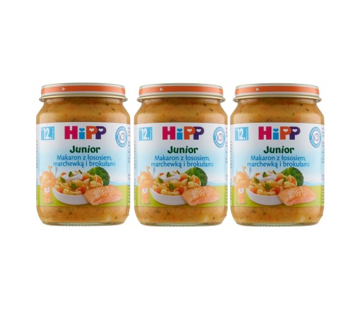 Cestoviny HiPP. losos. mrkva a brokolica po 15 mesiacoch 250 g