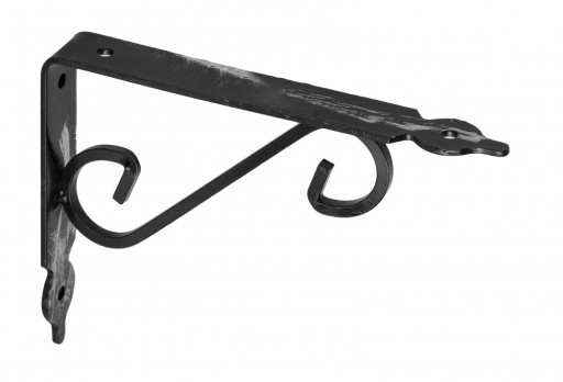 Podpera police 190x140 mm čierna