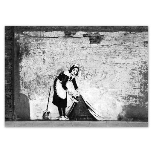 Samolepky A5 LEVEL Banksy Maid Graffiti