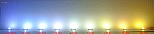 5x LED 1W COLD 8500K Bridgelux Dual 2*23*45mil