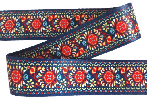 Obojstranne tkaná nosná páska 50mm ľudové etnikum 0,5m