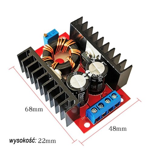 Zvyšovací menič 12V-35V 150W 6A DC-DC