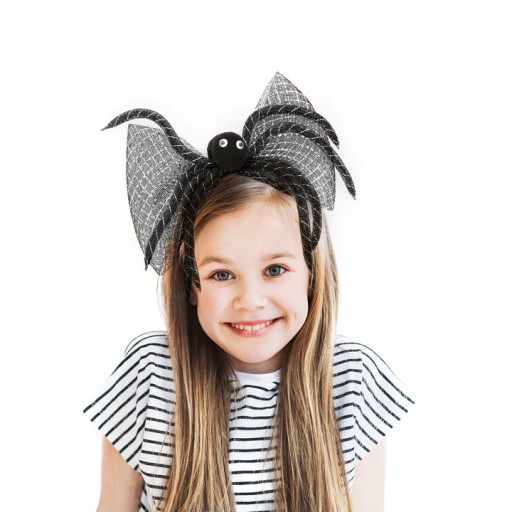 Halloweenska čelenka s pavúkom