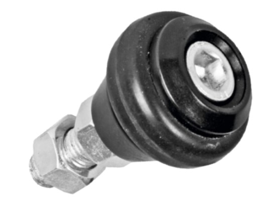 Vodiaca kladka pre posuvnú bránu, priemer 42 mm, pogumovaný závit M12