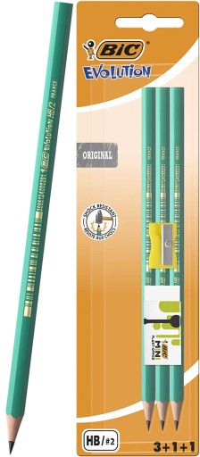 Sada BIC Evolution 3x ceruzka + guma + strúhadlo