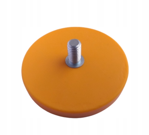 NEODYMIOVÝ MAGNETICKÝ DRŽIAK C34 GUMA - oranžový
