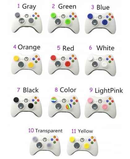 4 KS / GUMA ANALOGOVÉ PREKRÝVKY PS5 PS4 XBOX 360 ONE