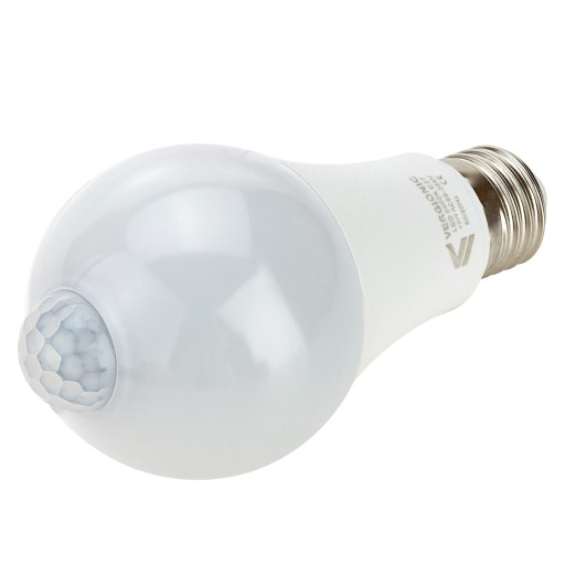 E27 LED ŽIAROVKA so súmrakovým pohybovým senzorom 12W neutrálna 230V VÝKONNÁ