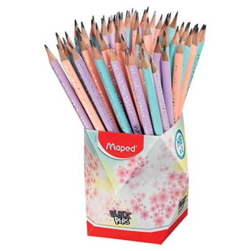 HB ceruzka s gumou, trojuholníkový pastel Maped Pastel