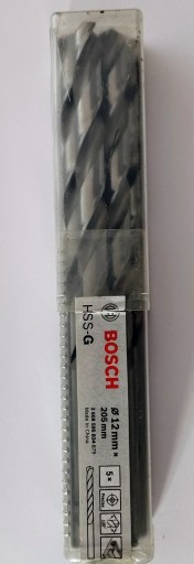 BOSCH vrták do kovu HSS-G 12 mm 205/134 mm