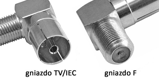 Anténny adaptér TV/gn-F/gn uhlový HQ 75Ohm