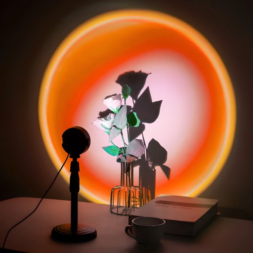 ZÁPAD SLNKA PROJEKTOROVÁ LAMPA VIACFAREBNÁ RGB LED NOčná nálada