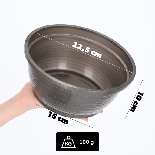 CINTORINOVÝ HROBOK PLASTOVÝ KVETINÁČ CINTORÍN 22cm
