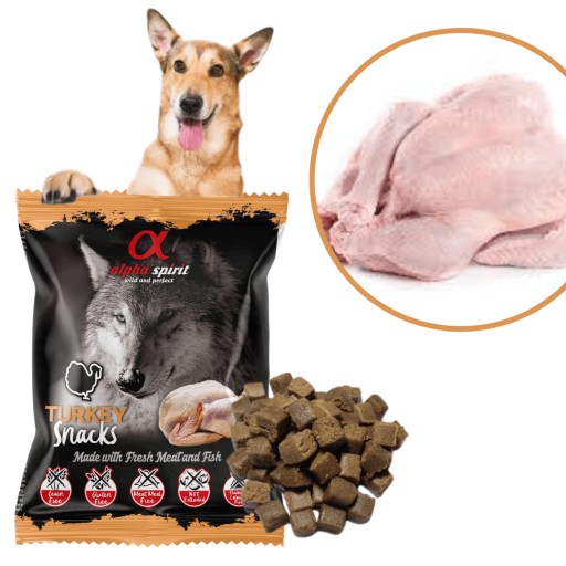 Alpha Spirit maškrta pre psov Morčacie kocky 50g