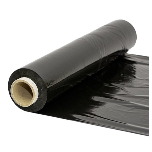 Čierna stretch fólia 3kg stretch 2,15 sieťová fólia