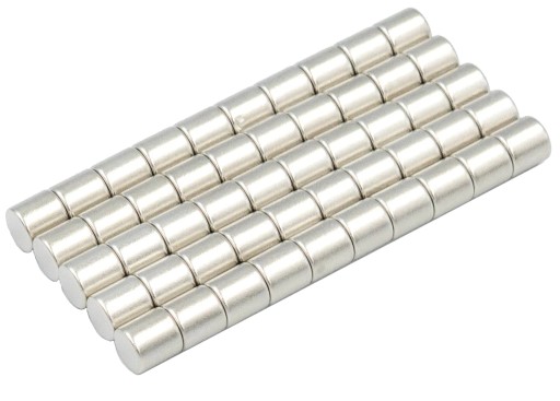 SILNÝ VALEC NEODYMOVÝ MAGNET 5x5 - SADA 10 / NEODYMOVÝCH MAGNETOV /