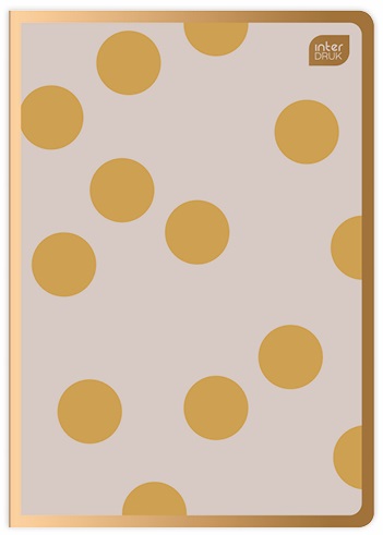 Zápisník A5/80 Line 70g Birds Satin Gold Interprint
