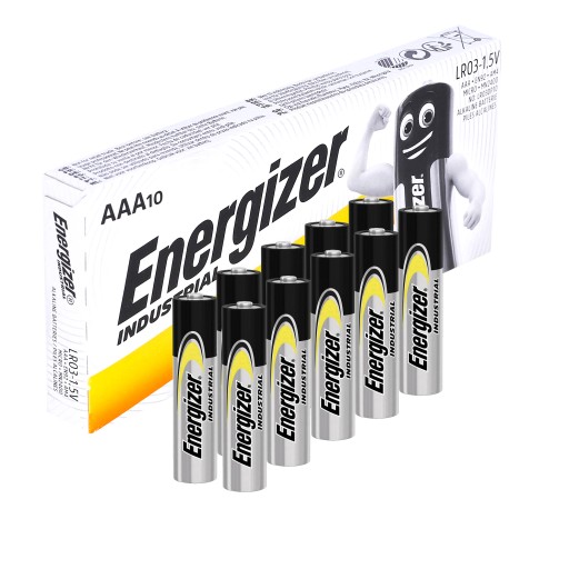 10x VÝKONNÝ ENERGIZER INDUSTRIAL LR03 R3 AAA BATÉRIA