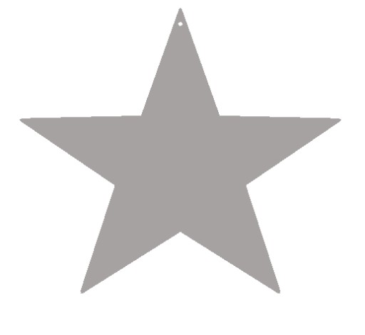 Dekor prívesok, prelamovaná dekorácia STAR, farby
