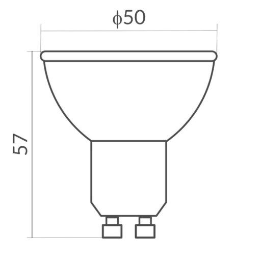 LED žiarovka GU10 8W 6500K 640lm STUDENÁ