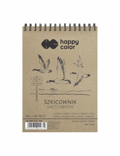 Happy Color špirálový skicár 90g 80 listov A6